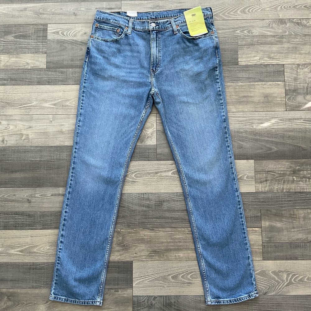38x34 NWT Levi’s 511 Slim Fit Jeans Men's Blue Stretch Performance 04511-5293